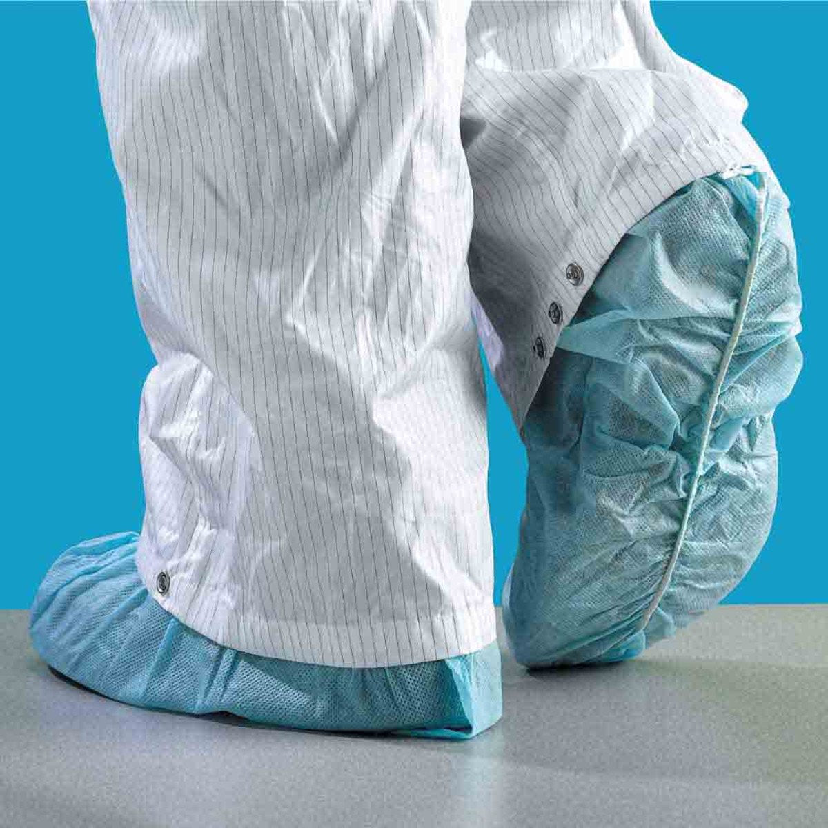 Polypropylene Shoe Cover Blue 40 Gsm